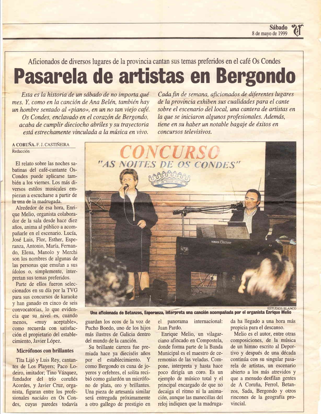 presencia en la prensa Artículo de La Voz de Galicia